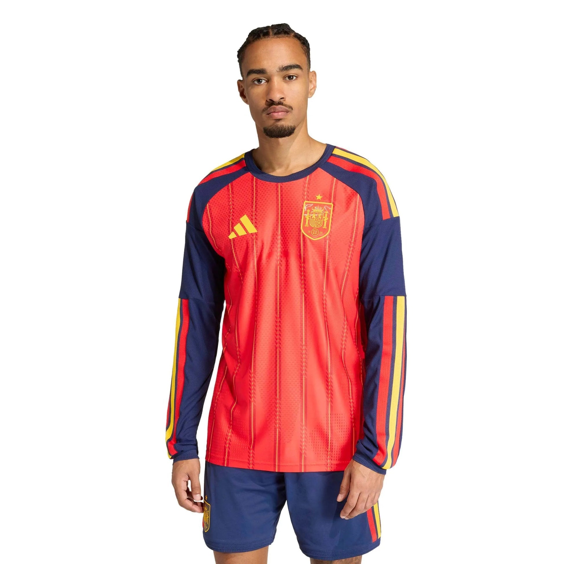 2026 Spain Men's Authentic Home Long-Sleeve Soccer Jersey  | Outlet