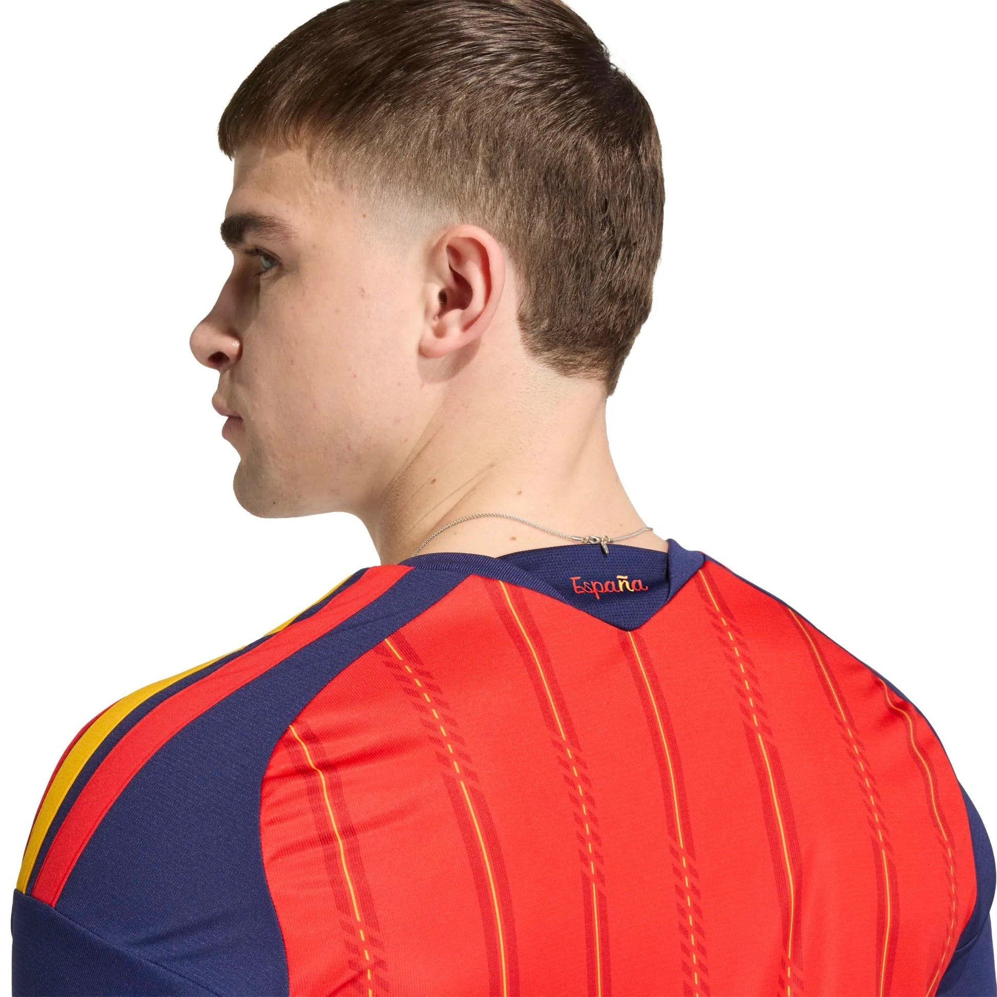 2026 Spain Men's Stadium Home Long-Sleeve Soccer Jersey  | Hot