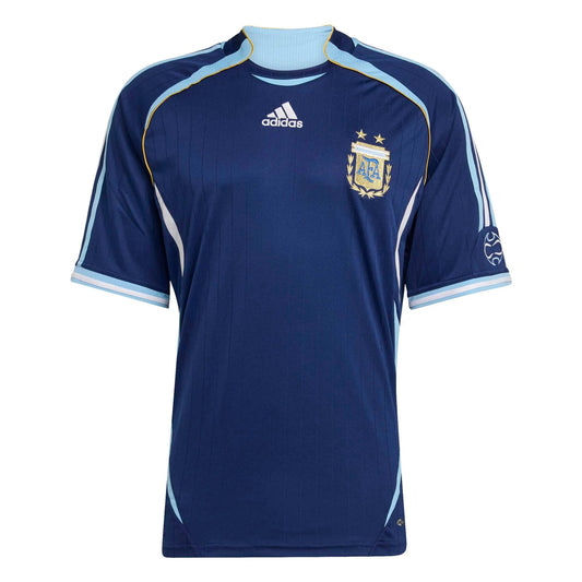 2006 Argentina Men's Retro Stadium Away Soccer Jersey Dark Blue