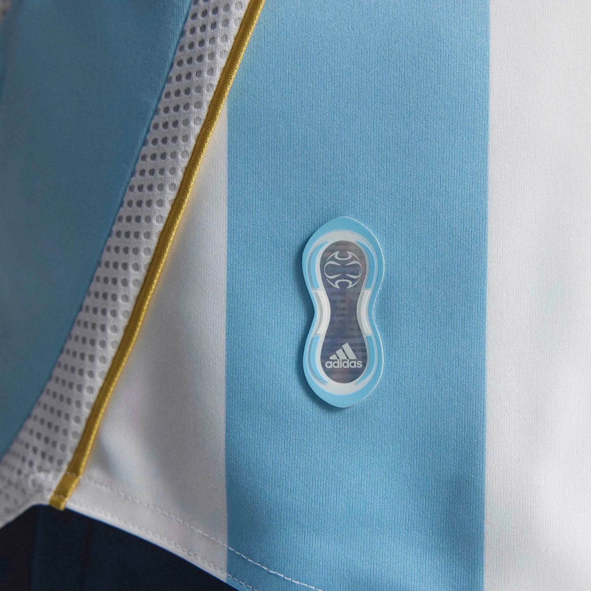 2006 Argentina Men's Retro Stadium Home Messi #19 Soccer Jersey  | Outlet