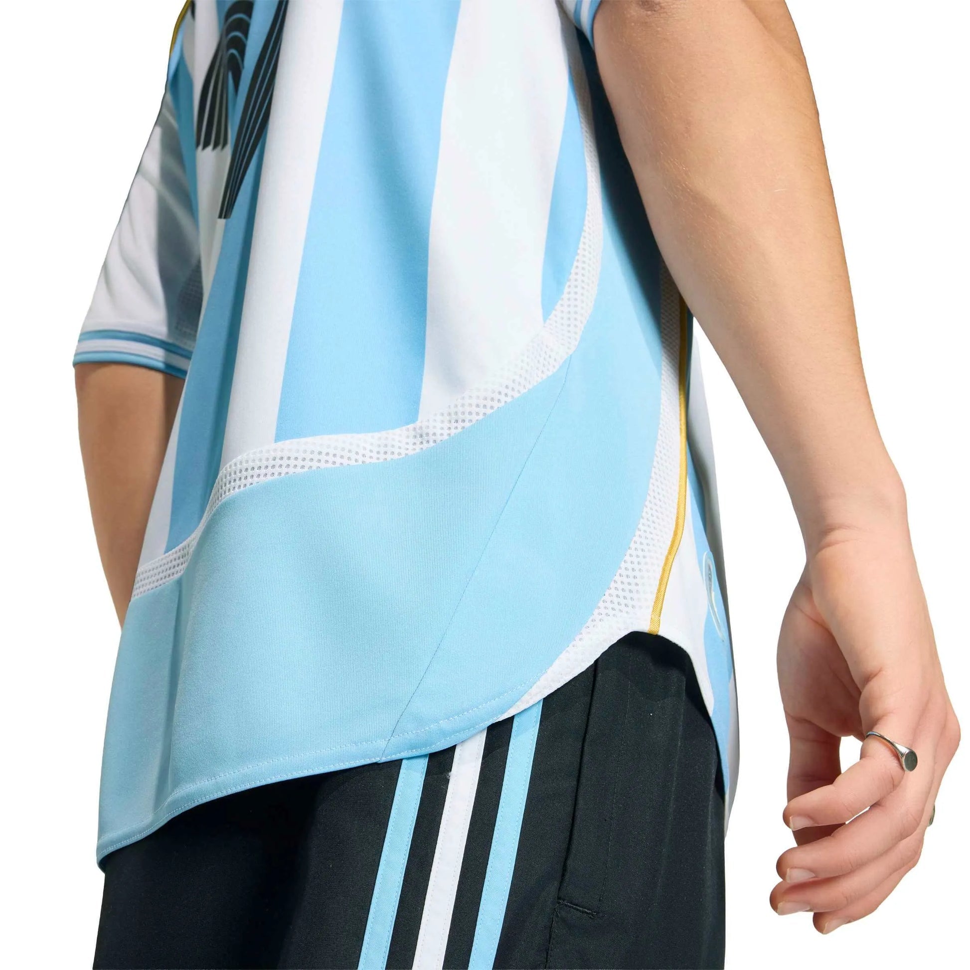 2006 Argentina Men's Retro Stadium Home Messi #19 Soccer Jersey  | Outlet