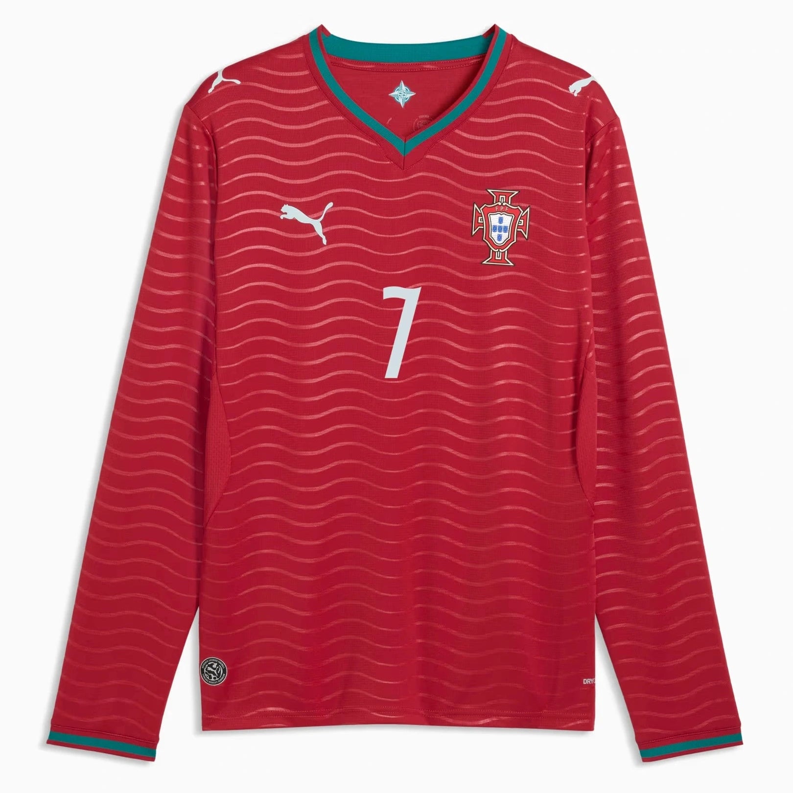 2026 Portugal Men's Stadium Home Ronaldo #7 Long-Sleeve Soccer Je  | Sale