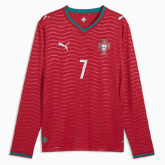 2026 Portugal Men's Stadium Home Ronaldo #7 Long-Sleeve Soccer Je  | Sale