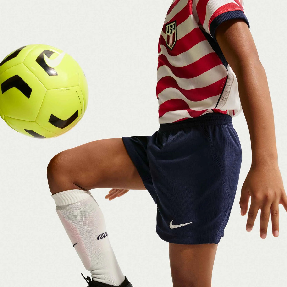 2026-27 USMNT Little Kid's Stadium Home Kit Sail/Midnight Navy/Midnight Navy