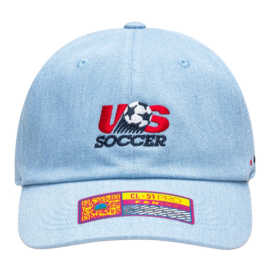 Fan Ink Collection USA Soccer "Making History" Adjustable Hat Light Blue