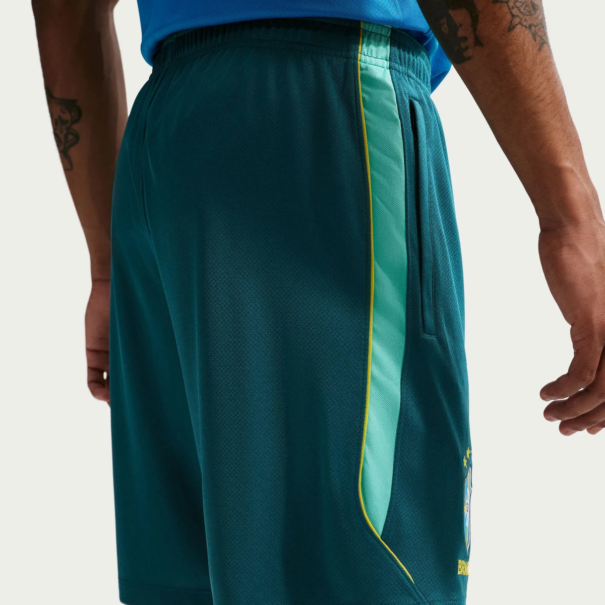 2026-27 Brazil Men's Strike KZ Shorts Geode Teal/Light Menta/Midwest Gold