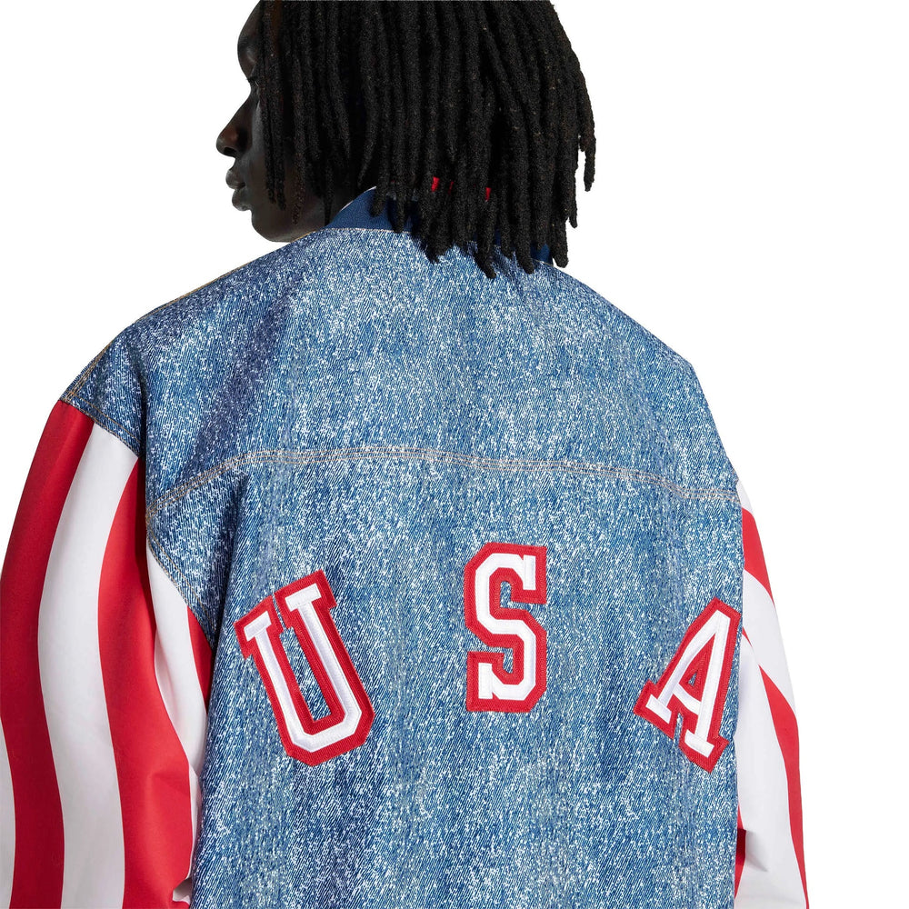 USA Men's Denim Graphic Track Top  | On sale